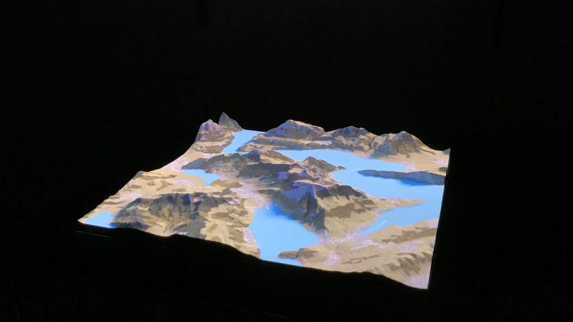 Landschaftsvisualisierung | Geländemodell mit Animation bespielt